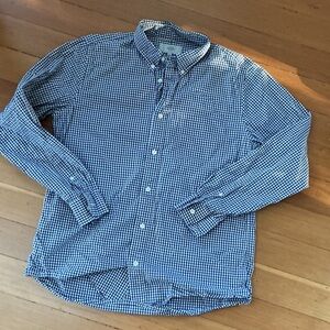 Jack Spade 100% Cotton Blue Checkered Gingham Men's Shirt